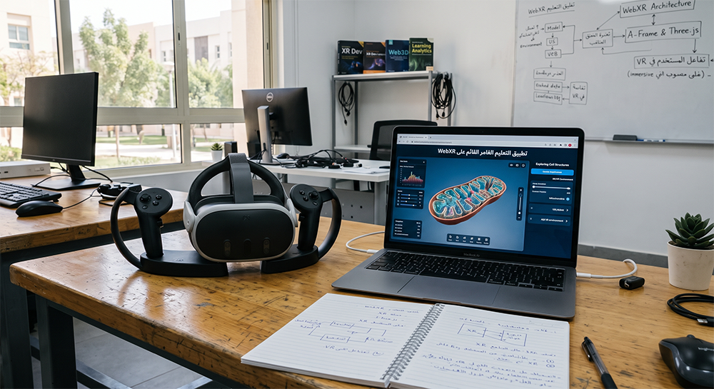 التعلم الغامر عبر الويب (WebXR)